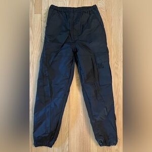 Utility Cargo Lightweight Black Snow m/Outdoor Pants, Size Small